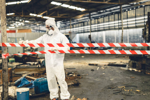 Professional Biohazard technician working in De Soto, MO